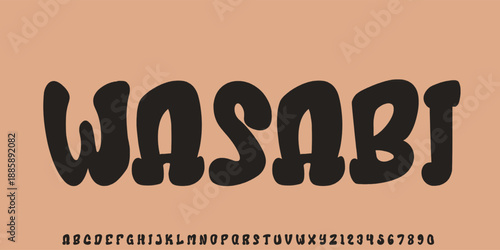 Playful cartoon Font, funky typeface for joyful brings life designs like children's artwork, birthday invitations, playful branding, and carnival