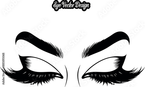 eyes vector illustration of a face