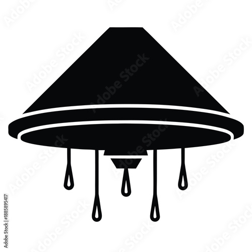 ceiling leak vector icon on white background