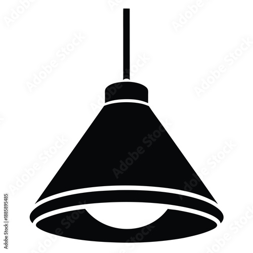 ceiling light vector icon on white background