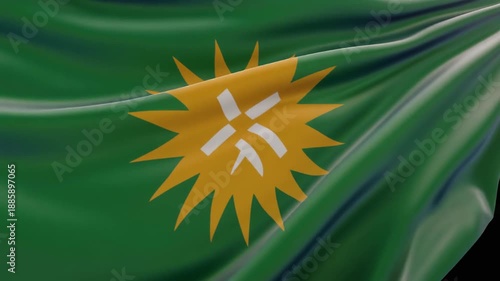 Kurdistan Workers' Party Flag – Sunburst of Resistance and Identity