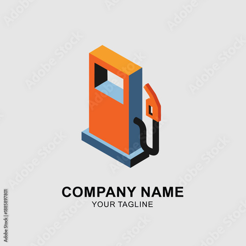 Fuel Pump Gas Station Icon Logo Design.