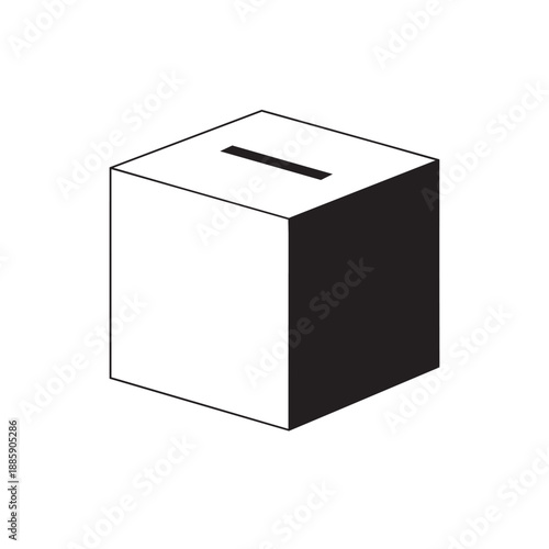 Hand putting coin into Zakat charity box icon