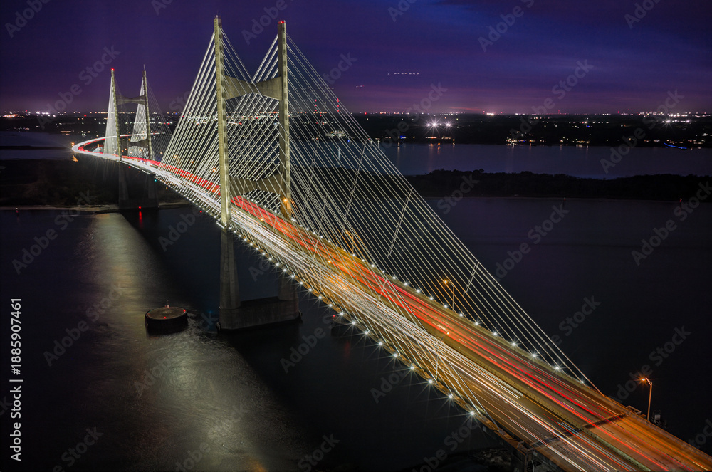 Obraz premium Dames point bridge, Jacksonville, Florida