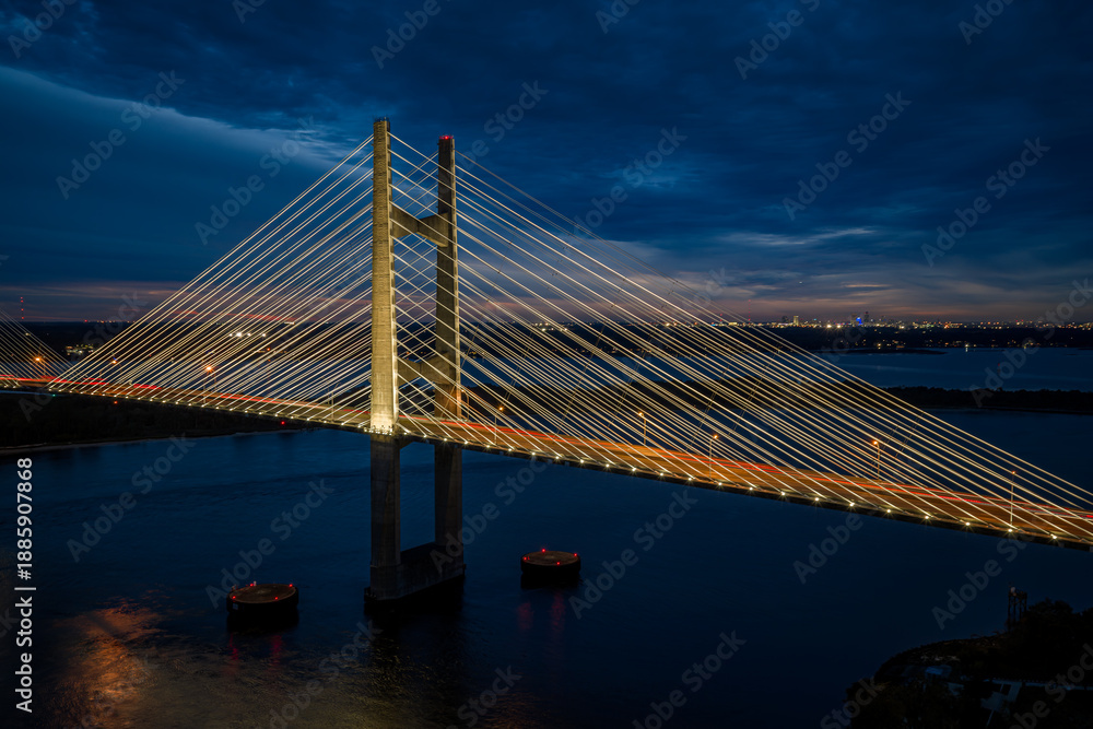 Fototapeta premium Dames Point Bridge, Jacksonville, Florida