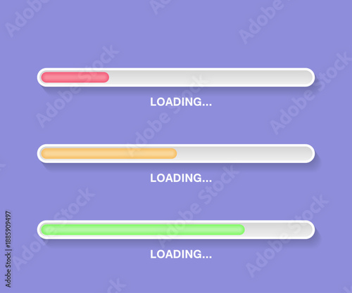 User Interface Loading Progress Bars