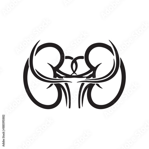 Kidneys icon vector logo design template