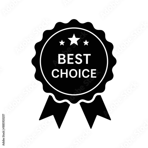 Best Choice Badge Icon – Premium Quality Award Label for Products