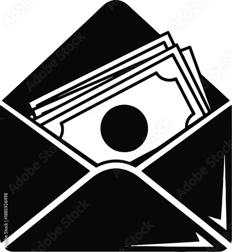 Envelope with money inside