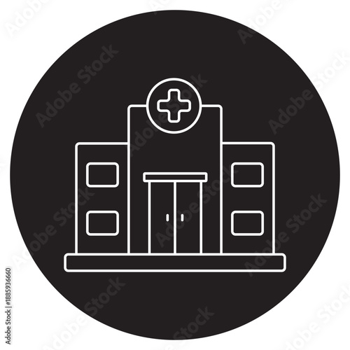 Hospital, Advanced Medical Care, Trusted Healthcare Center, Emergency & Treatment Hub, Healing and Recovery Facility, vector