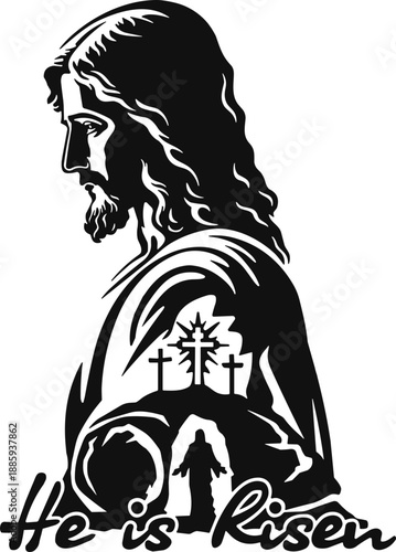 He is Risen Jesus Svg, Easter Day svg , He Is Not Here He Has Risen svg, Matthew 28:6 svg, Risen svg, Vintage Easter svg, Coquette Easter Bow svg, Retro Easter Christian svg, Easter Christian Svg