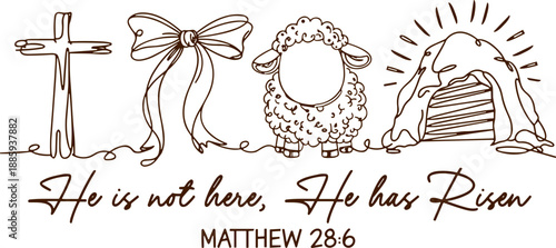 Christian He Has Risen png, Luke 24:6 Png, Easter Christian Png, Easter Bible Verse png, Retro Easter png, Christian png, Jesus Easter svg, He Has Risen Just As He Said svg, Jesus Easter Coquette svg