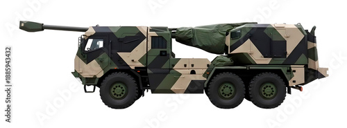 The 155mm EVA M2 6×6 is an autonomous self-propelled artillery system equipped with automatic ammunition loading