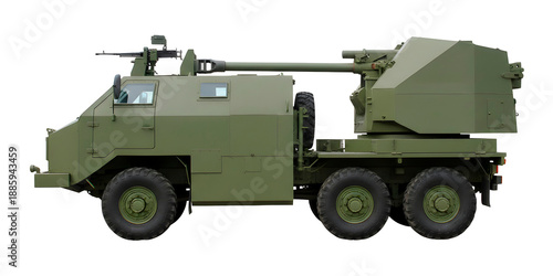The M09 is a 105mm armoured 6x6 truck-mounted howitzer designed and manufactured by the Serbian Defense Company Yugoimport