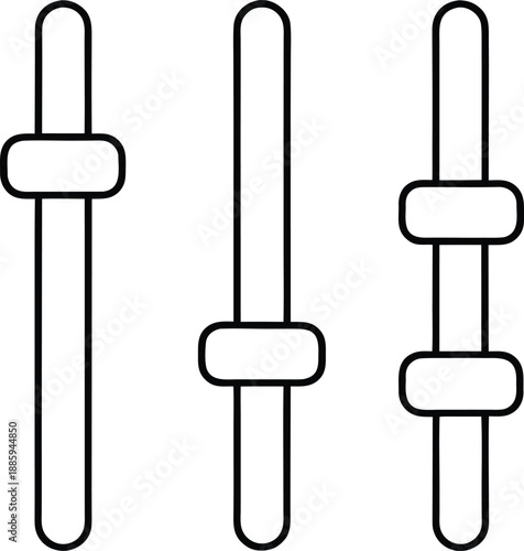 settings line art vector illustration on transparent background