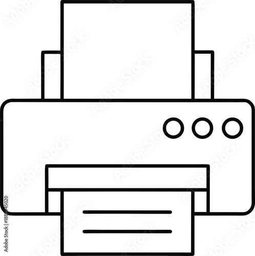 print line art vector illustration on transparent background