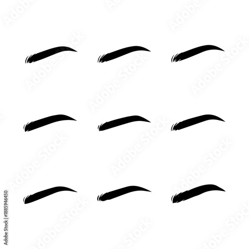 brows vector icon set on a white background Vector icon set