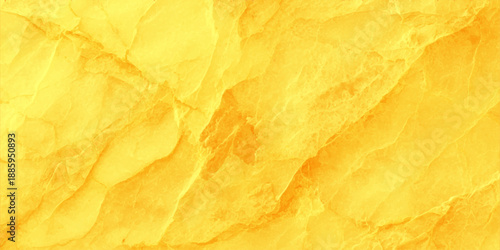 A vintage heap of crumpled yellow paper creates an old grunge texture reminiscent of a blank crispy potato chip or salty fried snack with an aged brown pattern