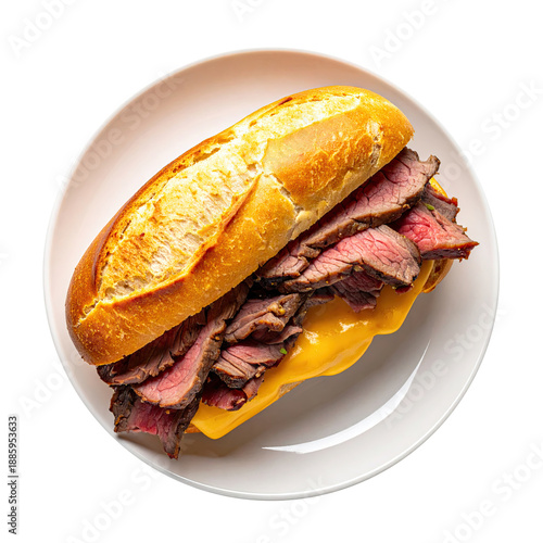 Roast Beef Sandwich with Ch...