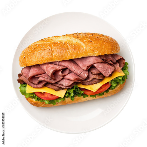 Roast Beef Sandwich with Ch...