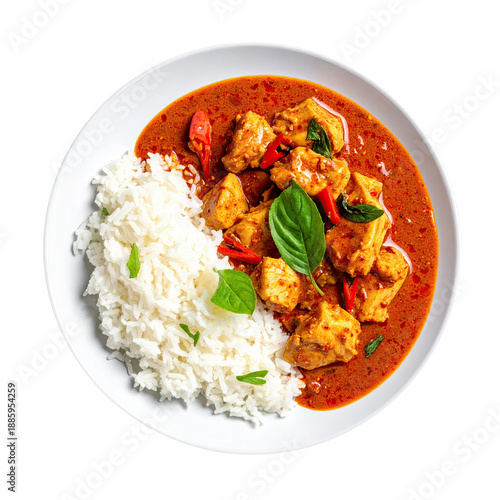 Bowl of Thai Red Chicken Cu...