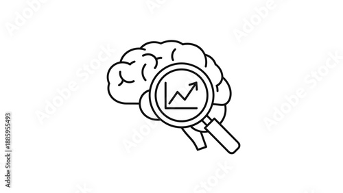 Brain Growth Analytics Concept Icon