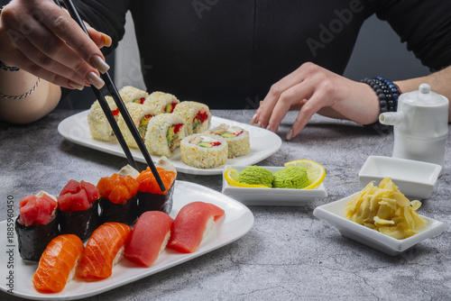 woman preparing food