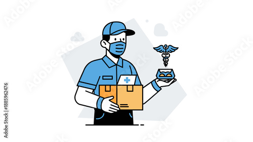 Medical delivery service, healthcare courier, and pharmacy logistics for health and wellness products