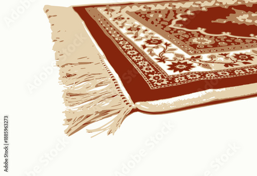 Exquisite handcrafted rug with intricate floral patterns and elegant fringes, showcasing a blend of vibrant colors and traditional design elements on a rectangular fabric