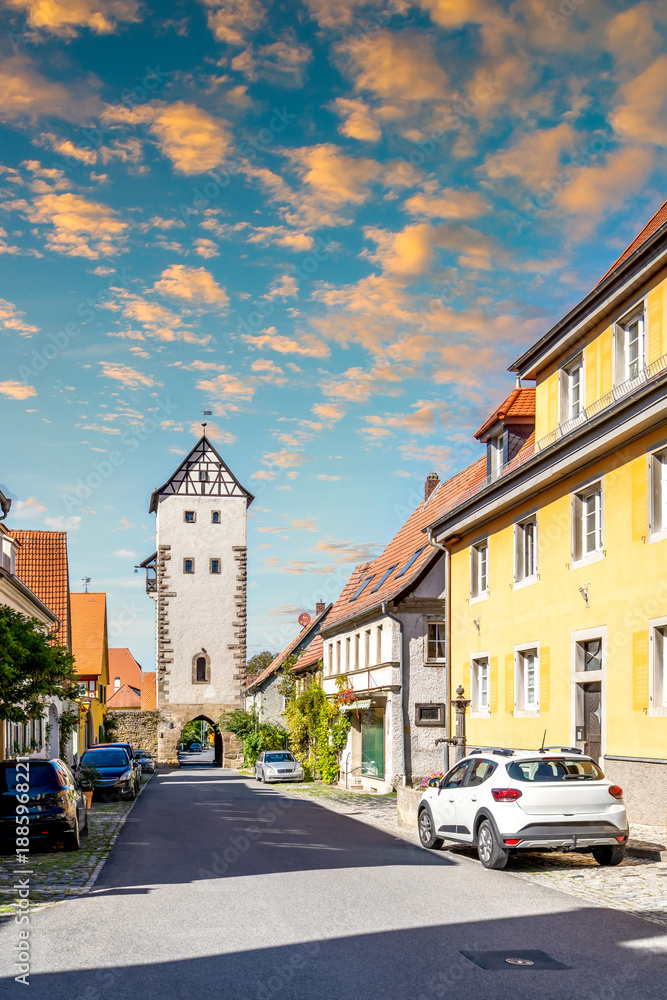 Obraz premium Altstadt, Mainbernheim, Bayern, Deutschland 