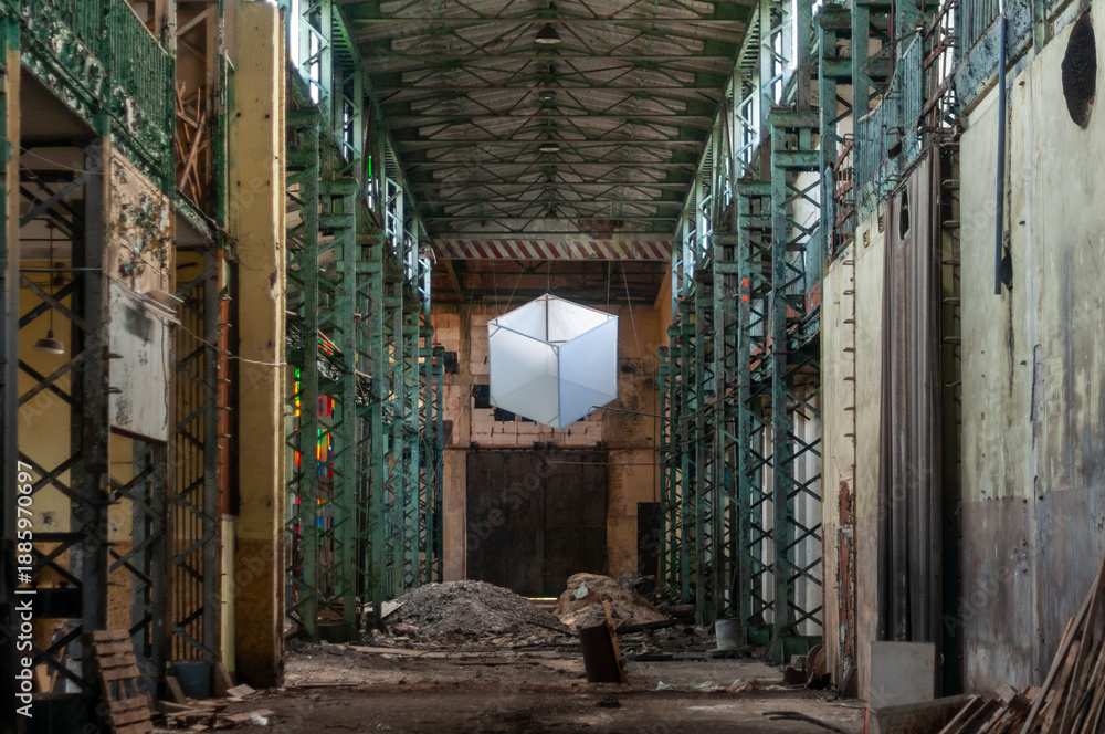 Fototapeta premium Abandoned Industrial Power Engineering Facility in Poland