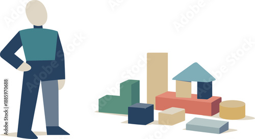 happy attractive guy in his 25's dressed in in a trendy greek god dress, slightly turned, points his finger at the camera