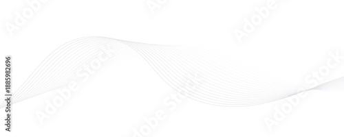 Minimalist wave pattern with curved oscillating lines on white background