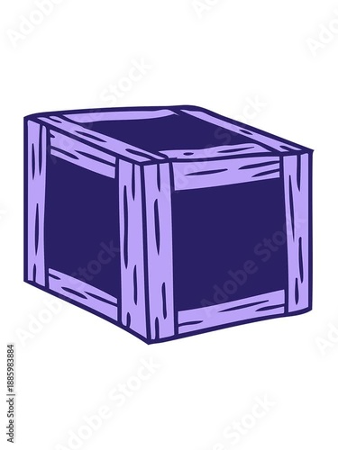 Wallpaper Mural bobbing motion animation of hand drawn cartoon doodle of a wooden crate Torontodigital.ca