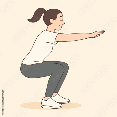 woman doing yoga exercise