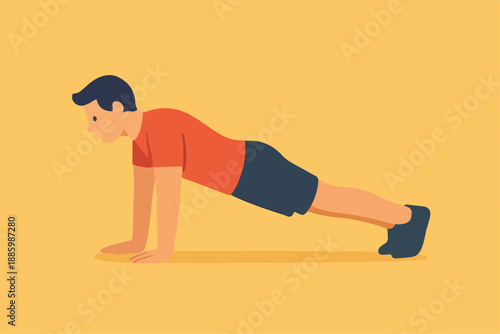 boy doing gymnastics