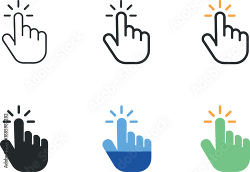 Simple and accessible digital interface symbol expressing comfort, clarity, and straightforward interaction,