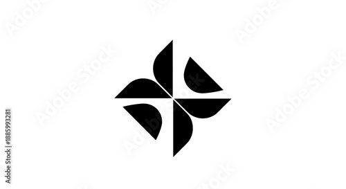 Abstract Geometric Shape Symbol Design.
