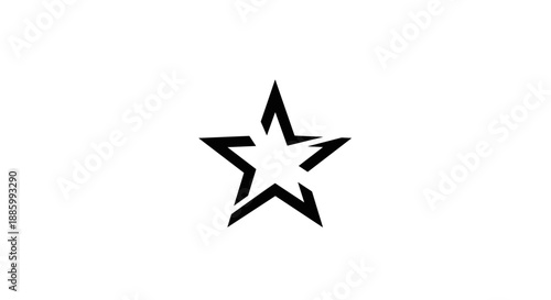 Abstract Geometric Star Shape Design Element.