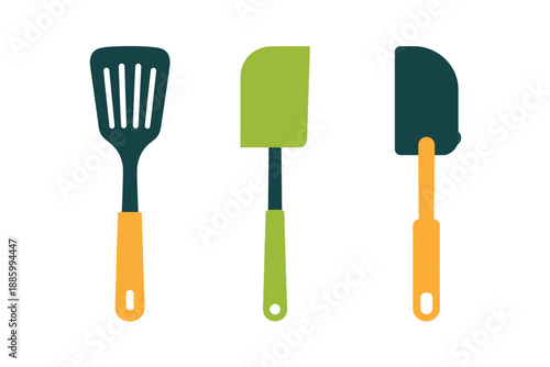 Colorful Kitchen Utensils Set Illustration
