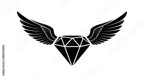 Black Diamond with Spreading Wings Emblem.