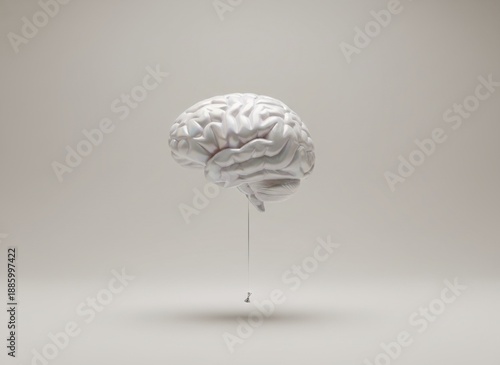 Human Brain with a Light Switch Pull Cord