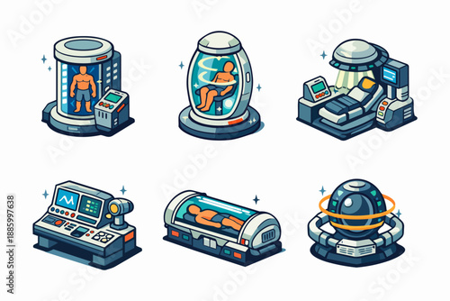 Athletic recovery devices with regeneration pod, fatigue reduction unit and restoration capsule