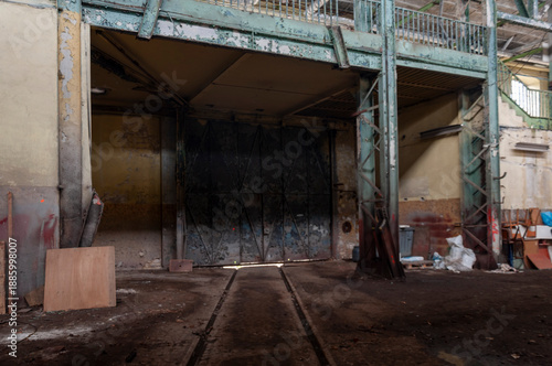 Wallpaper Mural Abandoned Industrial Power Engineering Facility in Poland Torontodigital.ca