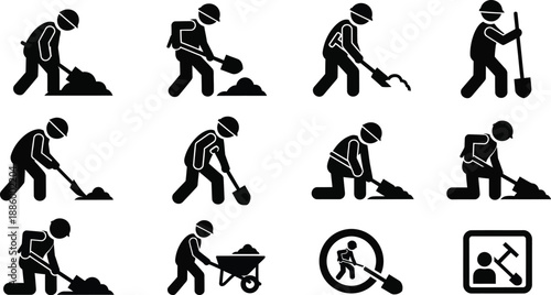 Manual labor tasks construction or gardening. 