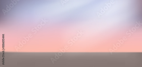 Abstract gradient podium background, minimal empty 3D studio backdrop, clean scene for product presentation mockup template.