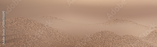 Abstract golden sand dunes landscape.Contrasting ridges and  flowing landscapes.