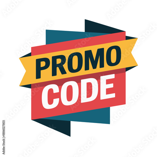 Colorful Promo Code Banner Graphic
