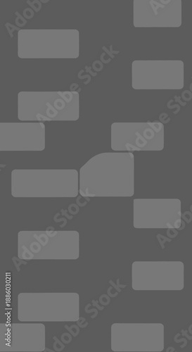 Abstract Gray Geometric Block Pattern Seamless Background Modern Digital Texture Design Minimalist