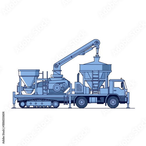 Advanced Concrete Mixing And Pumping Vehicle Essential For Modern Construction Projects